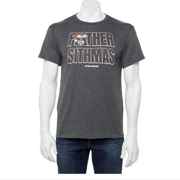 Men's Christmas T-Shirt Father Sithmas Darth Vader Large NWT - Picture 1 of 1
